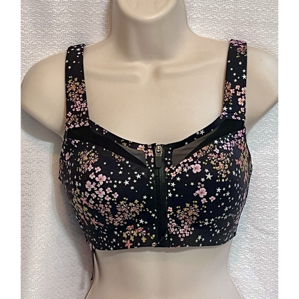 Victoria's Secret Incredible Knockout Ultra Max Sport Bra 32DD Floral Gym Yoga